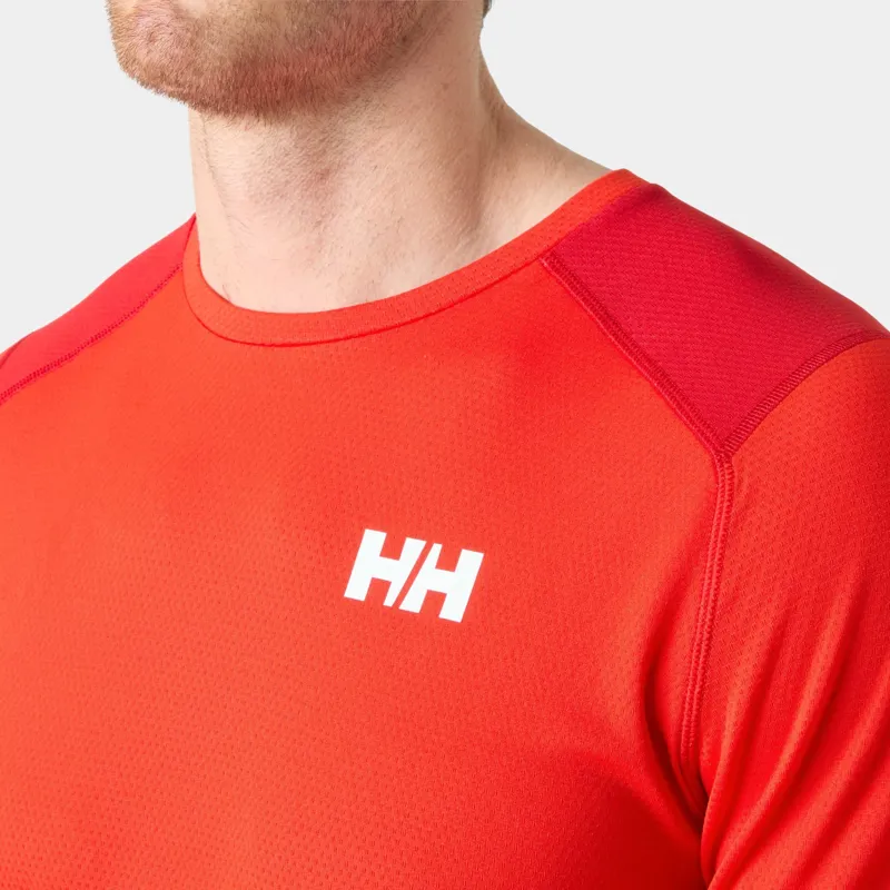 Helly Hansen Men's Lifa Active Crew Base Layer in Alert Red-5