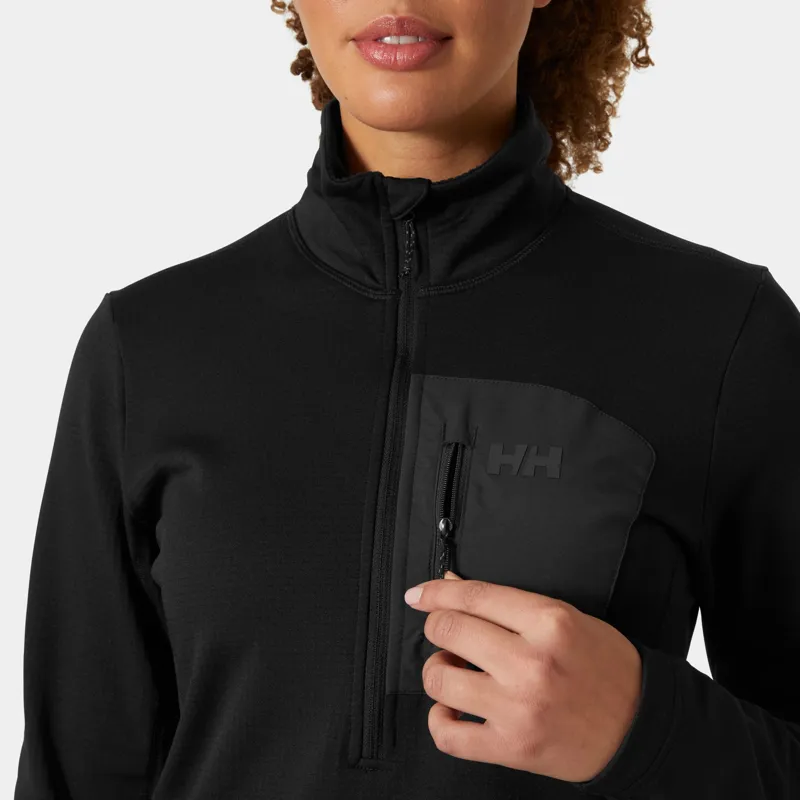Helly Hansen Women's Versalite 1/2 Zip Fleece in Bright Blue-4