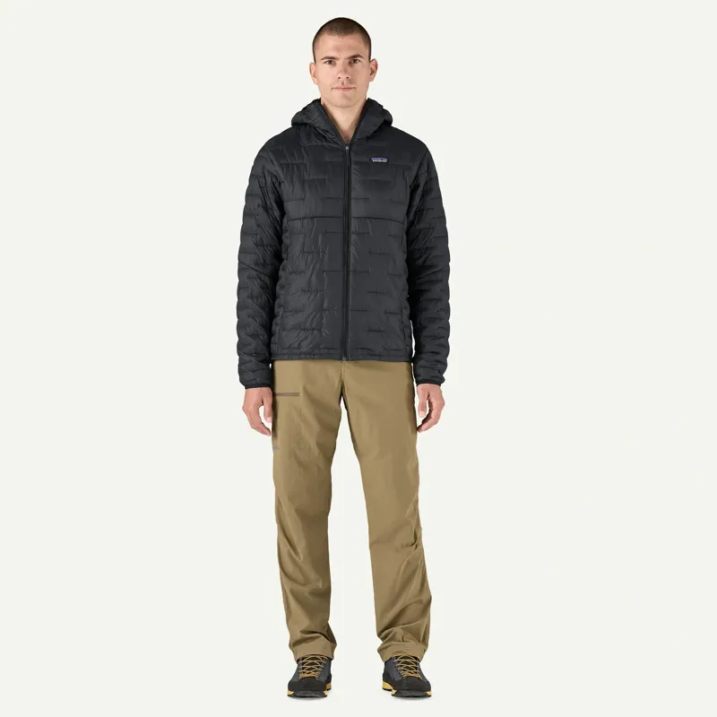 Patagonia Micro Puff Hoody Mens Jacket in Basin Green-3