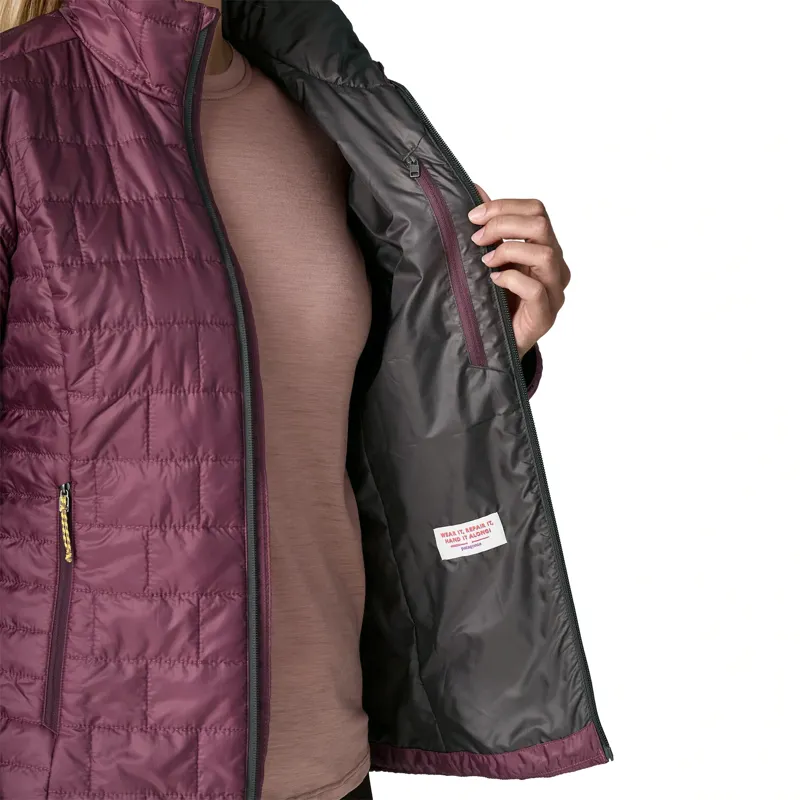 Patagonia Women's Nano Puff Jacket in Berry Fig-6