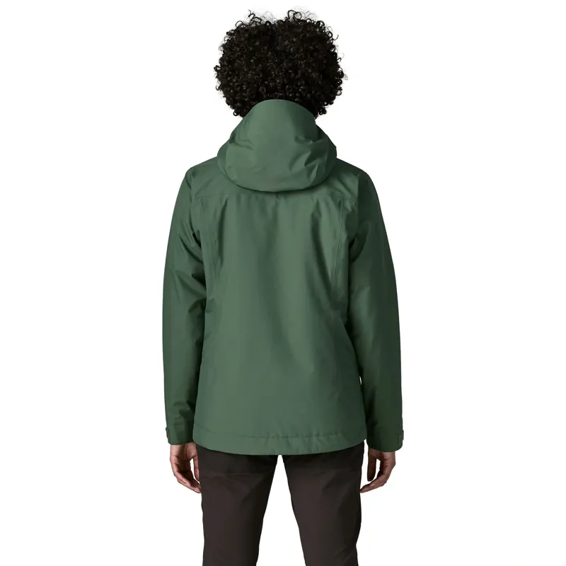 Patagonia Insulated Boulder Fork Women's Rain Jacket in Canopy Green-2