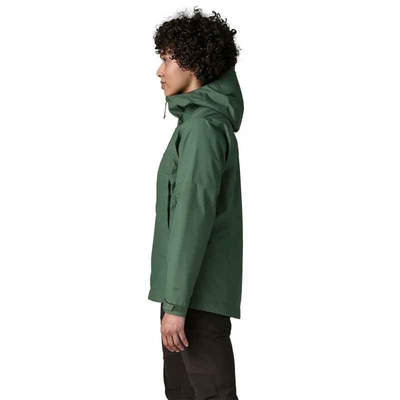 Patagonia Insulated Boulder Fork Women's Rain Jacket in Canopy Green-3