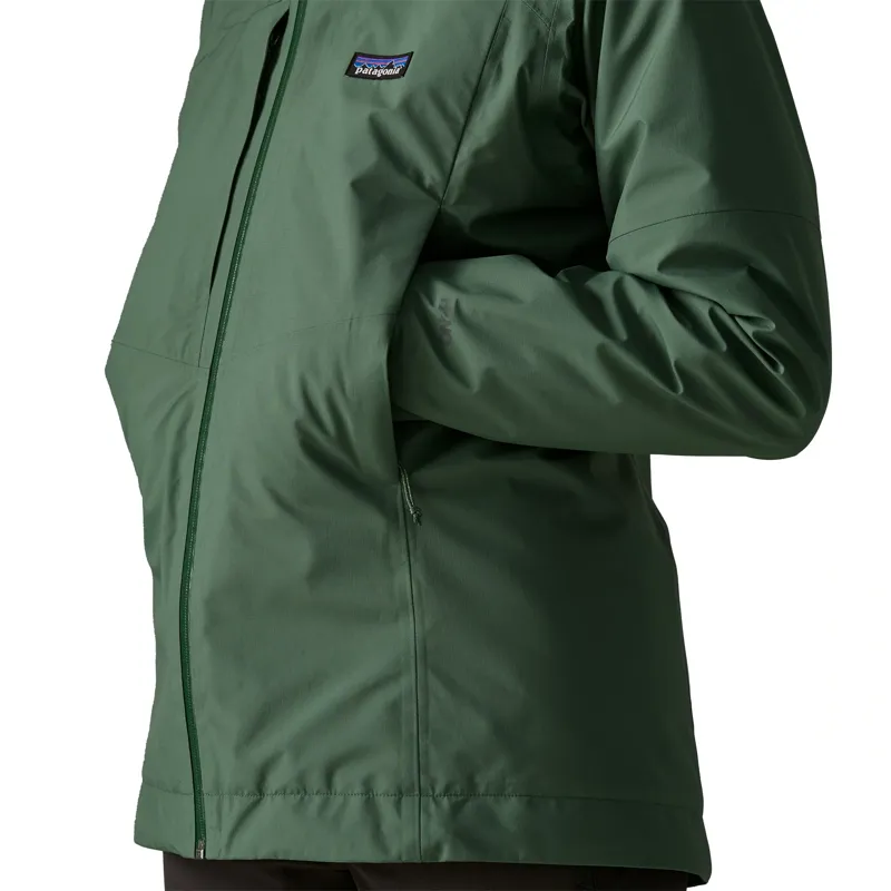 Patagonia Insulated Boulder Fork Women's Rain Jacket in Canopy Green-4