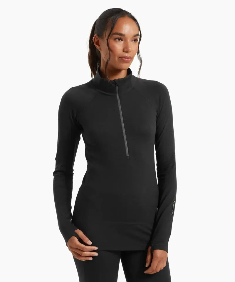 Artilect Boulder 125 Womens 1/4 Zip in Black-3