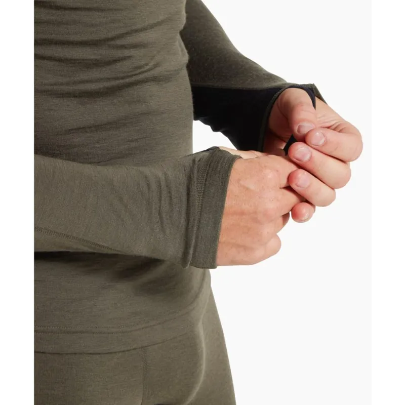 Artilect Flatiron 185 Men's 1/4 Zip in Deep Olive/Black-4