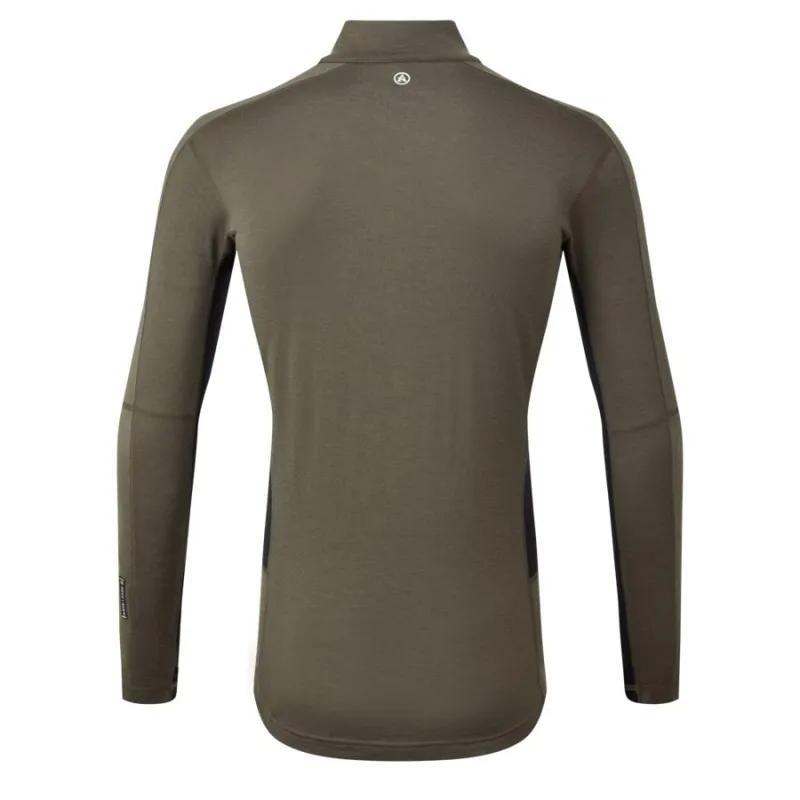 Artilect Flatiron 185 Men's 1/4 Zip in Deep Olive/Black-1