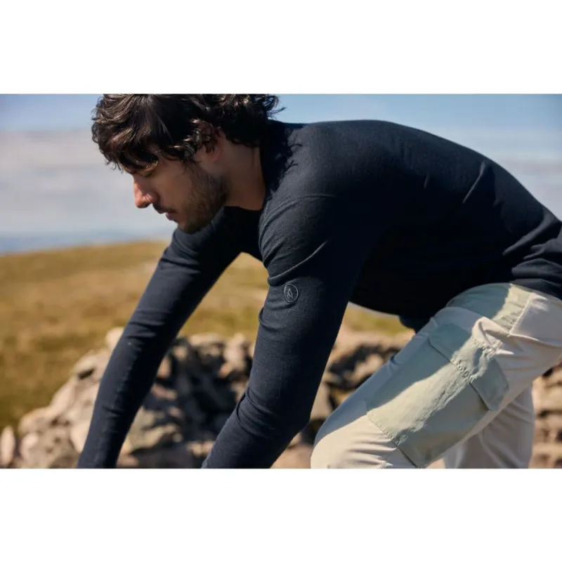 Artilect Redstone 185 Men's Long Sleeve Crew in Black-7