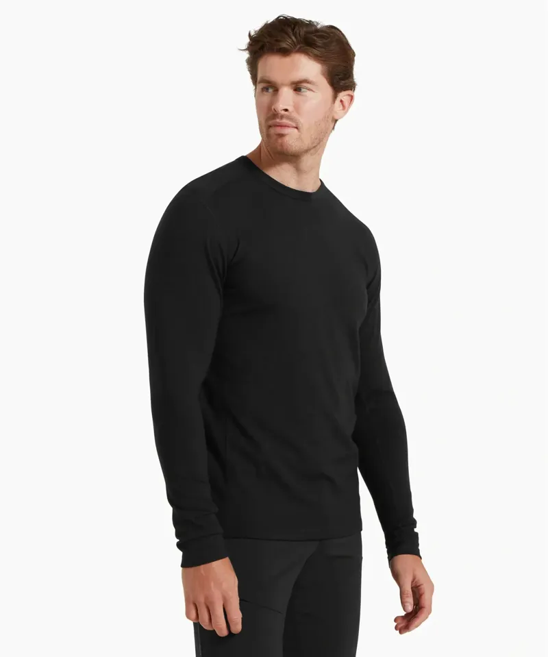 Artilect Redstone 185 Men's Long Sleeve Crew in Black-2