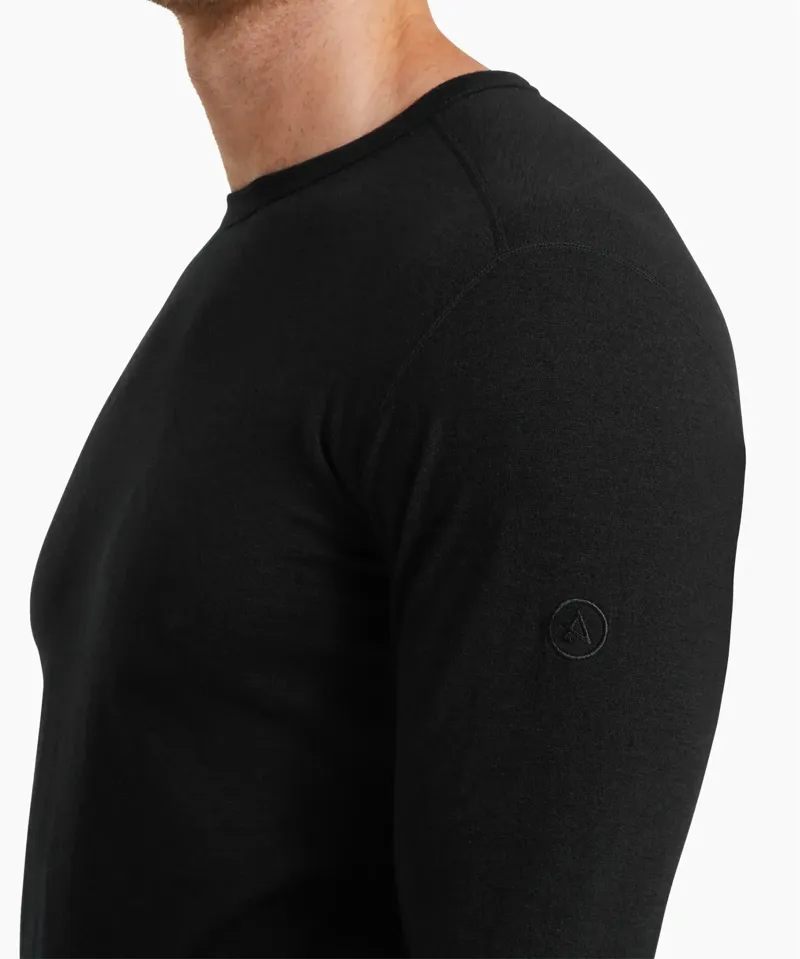 Artilect Redstone 185 Men's Long Sleeve Crew in Black-5