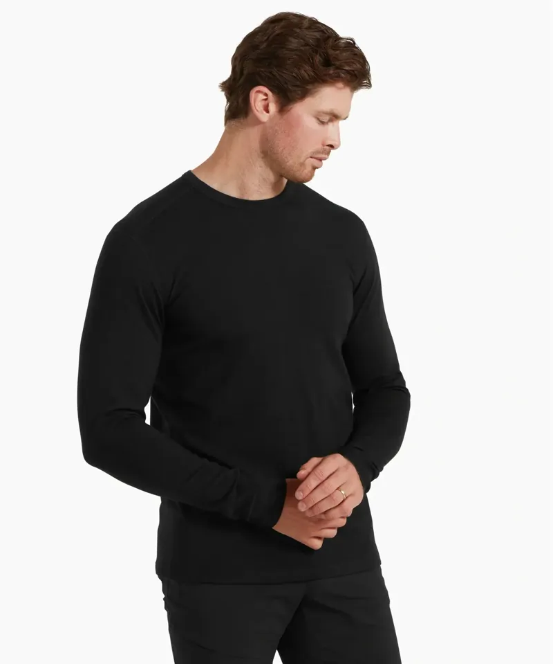 Artilect Redstone 185 Men's Long Sleeve Crew in Black-3