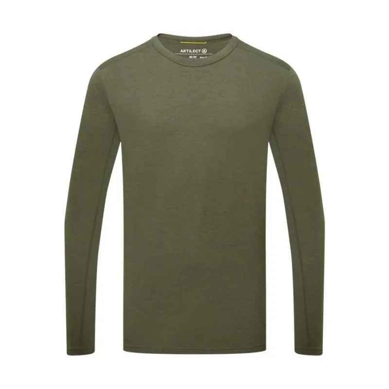 Artilect Redstone 185 Men's Long Sleeve Crew in Deep Green