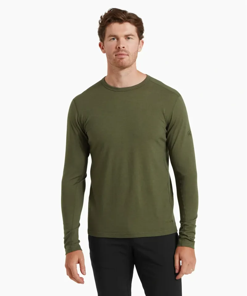 Artilect Redstone 185 Men's Long Sleeve Crew in Deep Green-1