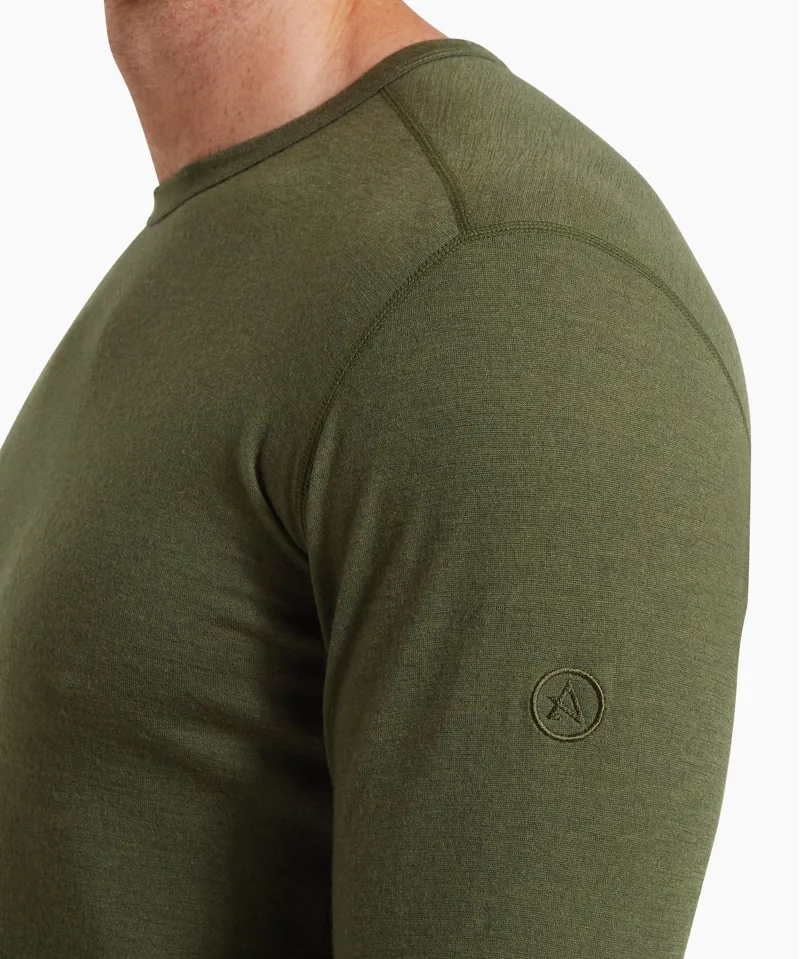 Artilect Redstone 185 Men's Long Sleeve Crew in Deep Green-5