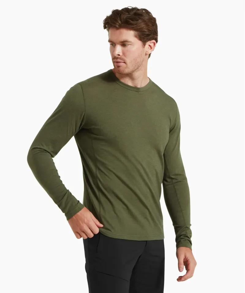 Artilect Redstone 185 Men's Long Sleeve Crew in Deep Green-3