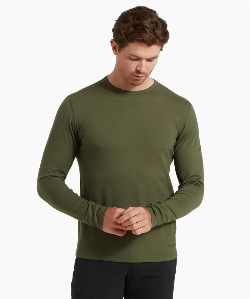 Artilect Redstone 185 Men's Long Sleeve Crew in Deep Green-2