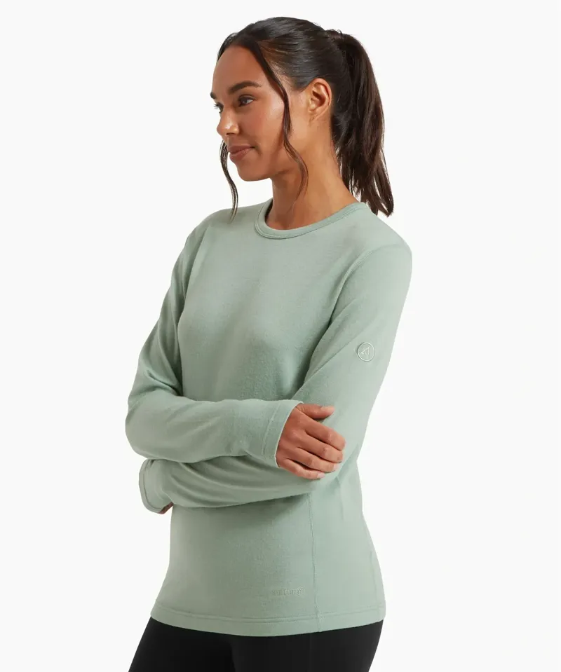 Artilect Redstone Women's 185 Long Sleeve Crew in Iceberg-3