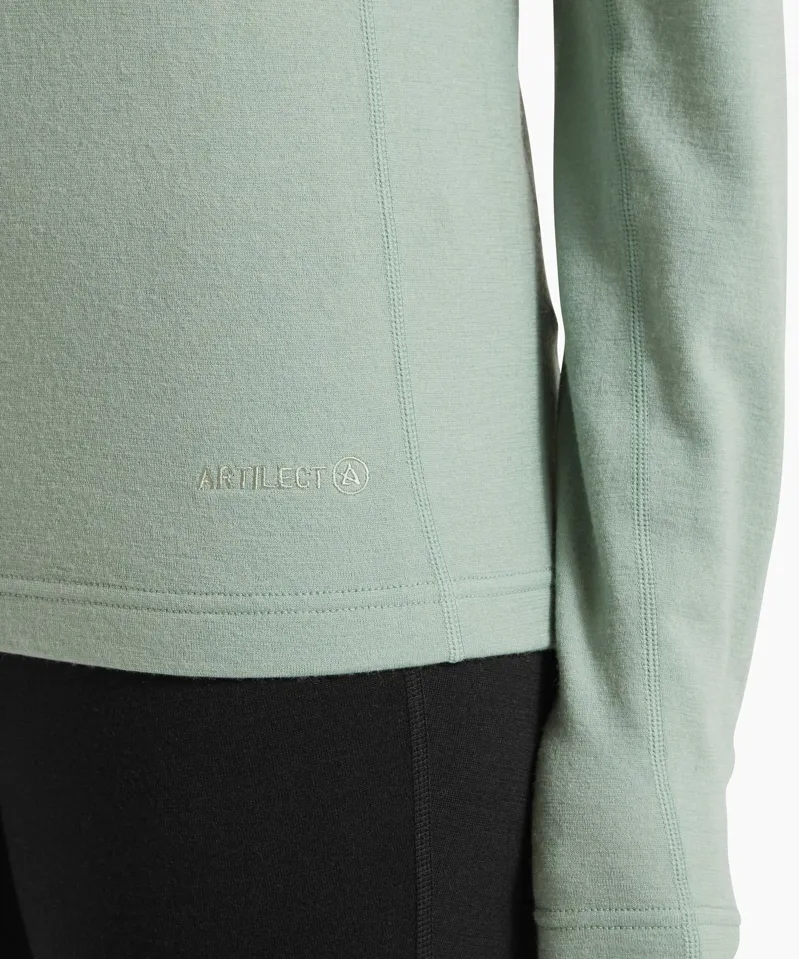 Artilect Redstone Women's 185 Long Sleeve Crew in Iceberg-6