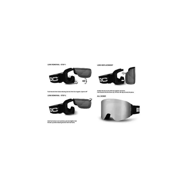 Bloc Seventy Five Magnetic 2 Lens in Matt White-3