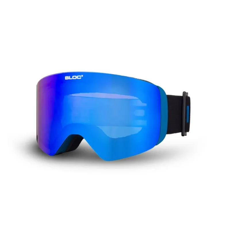Bloc Thirty Five Sunglasses Matt Blue Frame Brown-Blue Lens in Blue