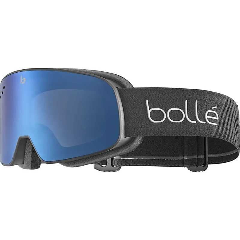 Bolle Nevada Small Goggles in Black Matte-Black Matte-Bronze Blue