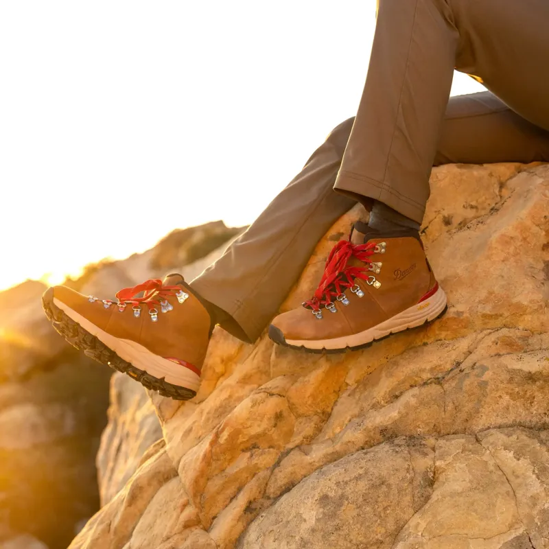 Danner Mountain 600 Leaf GTX Men's in Grizzly Brown/Rhodo Red-8