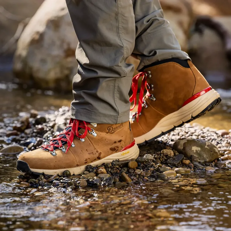 Danner Mountain 600 Leaf GTX Men's in Grizzly Brown/Rhodo Red-6
