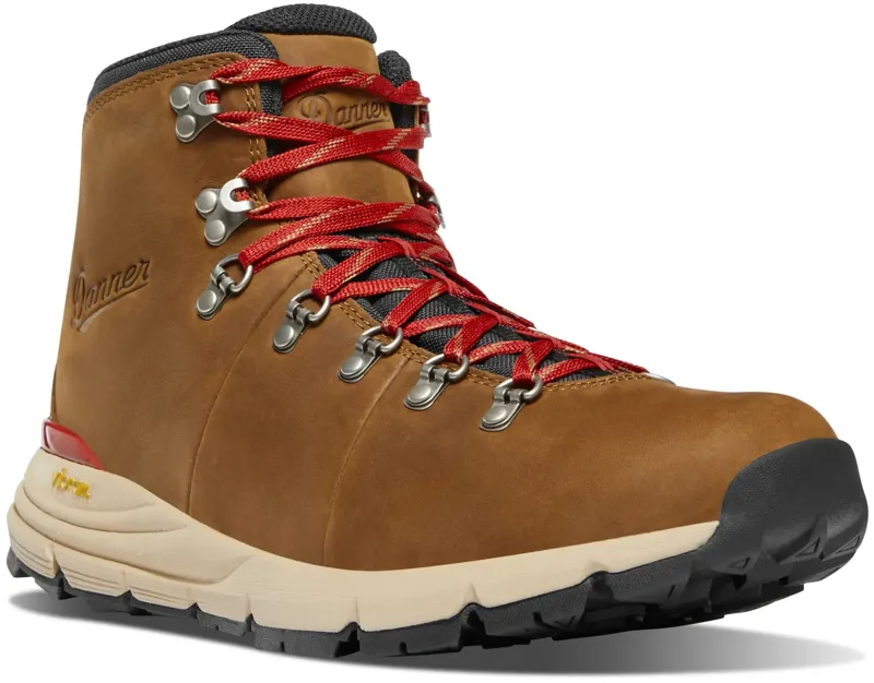Danner Mountain 600 Leaf GTX Men's in Grizzly Brown/Rhodo Red-1