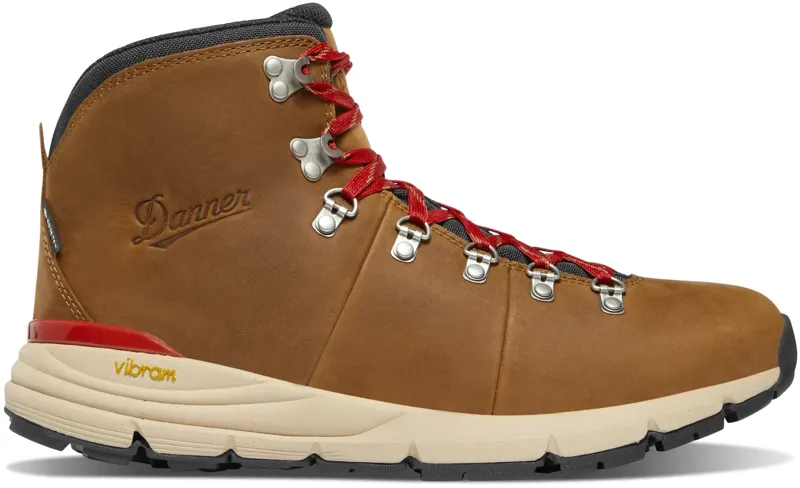Danner Mountain 600 Leaf GTX Men's in Grizzly Brown/Rhodo Red