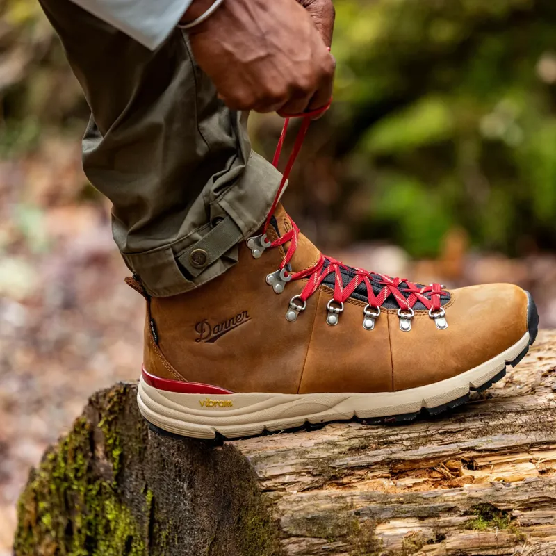 Danner Mountain 600 Leaf GTX Men's in Grizzly Brown/Rhodo Red-5