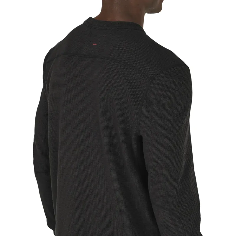 Danner Santiam Waffle Long Sleeve Tee in Black-3
