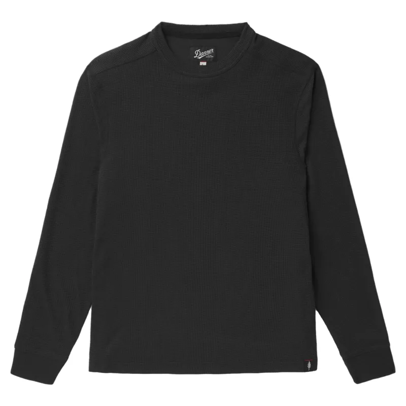 Danner Santiam Waffle Long Sleeve Tee in Black
