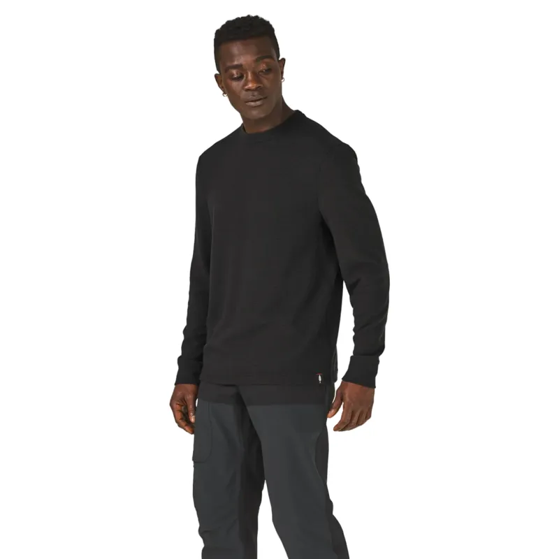 Danner Santiam Waffle Long Sleeve Tee in Black-1