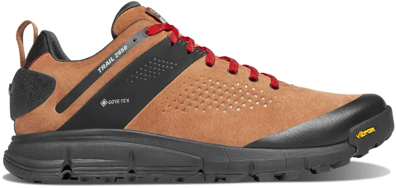 Danner Trail 2650 GTX Men's Suede Hiking Shoe in Brown-Red