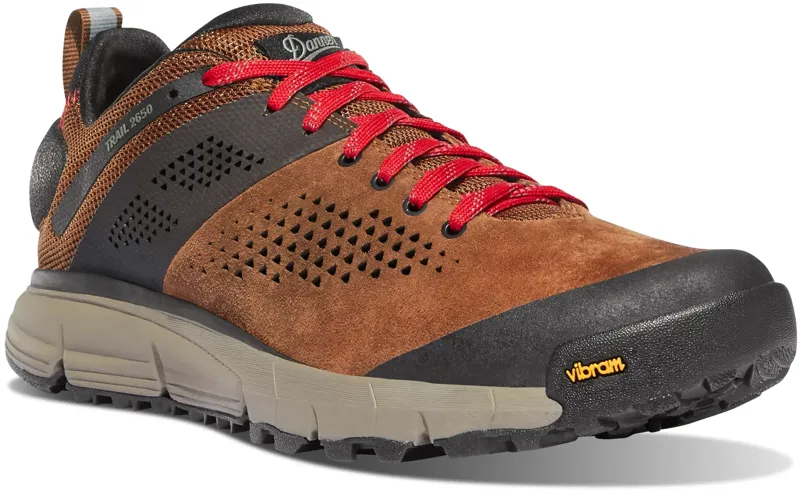 Danner Trail 2650 Men's D Width Hiking Shoe in Brown-Red-1