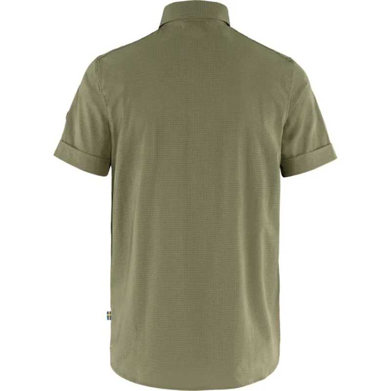 Fjallraven Abisko Men's Trekking Shirt SS in Light Olive-1