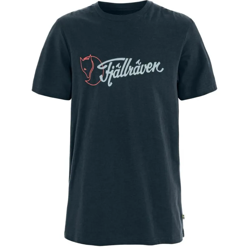 Fjallraven Archive Logo Men's T-Shirt in Dark Navy