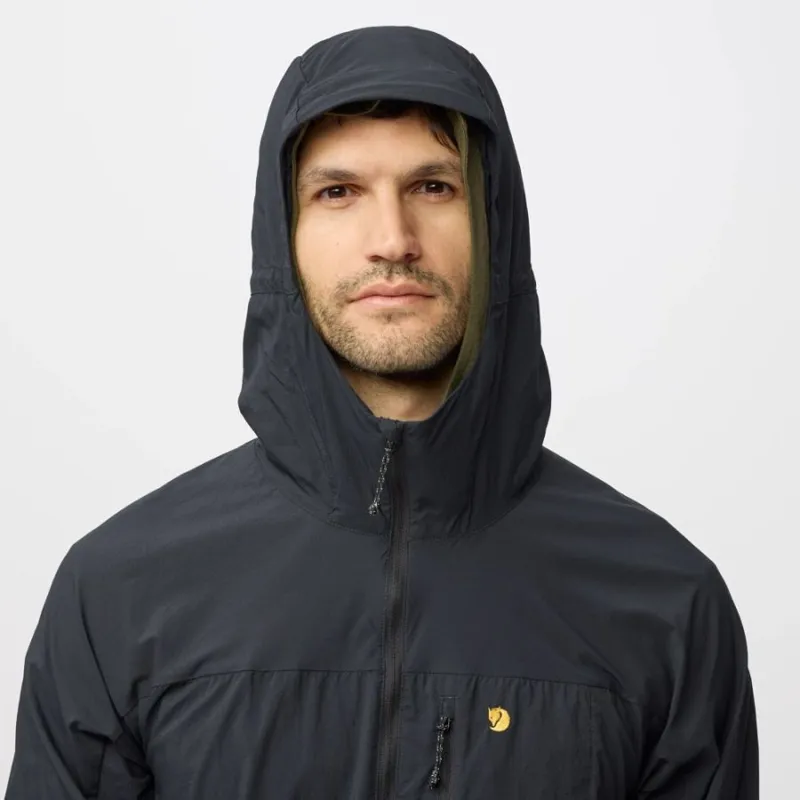 Fjallraven Bergtagen Windshell Men's Jacket in Black-7