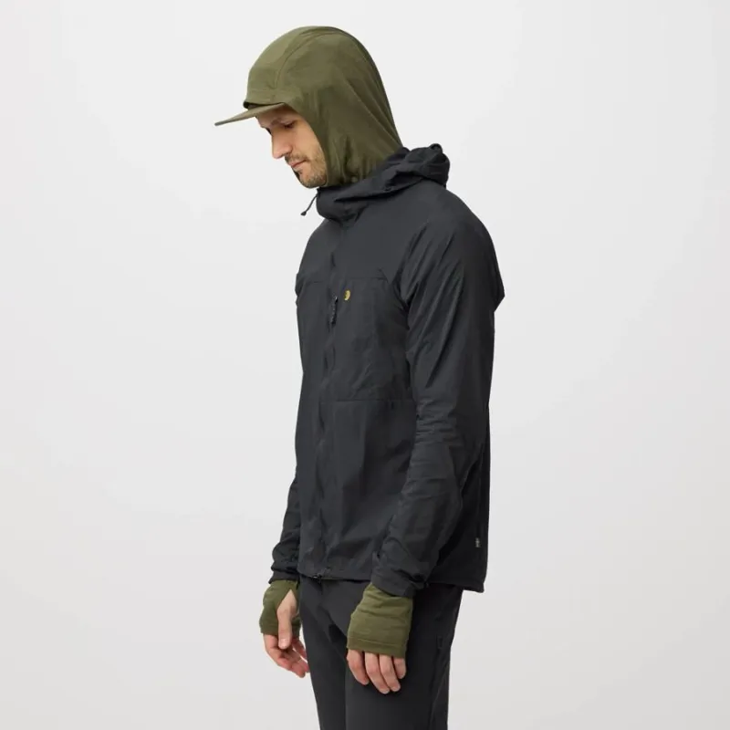 Fjallraven Bergtagen Windshell Men's Jacket in Black-5