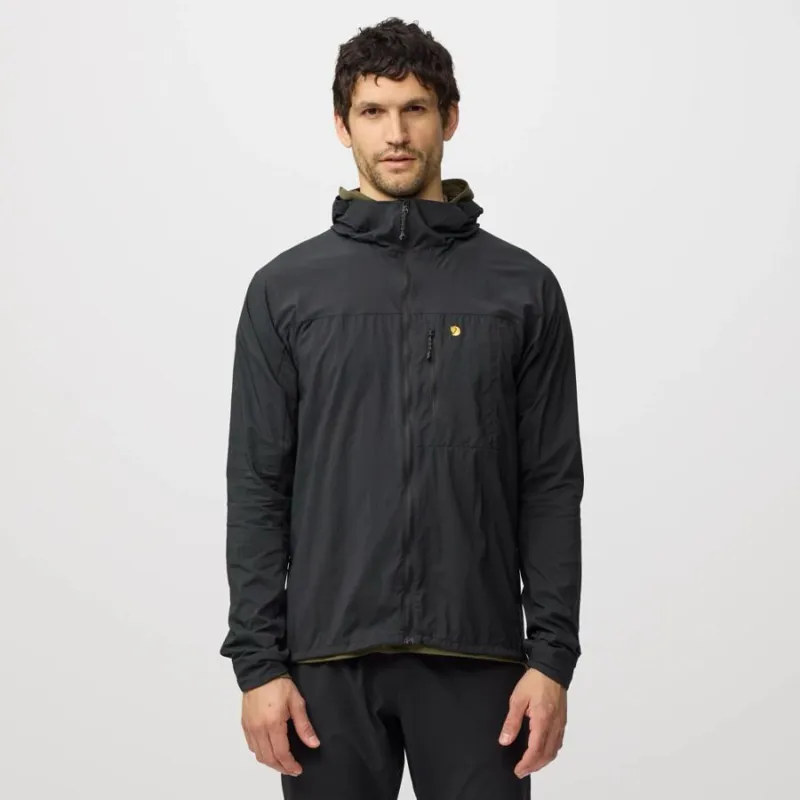 Fjallraven Bergtagen Windshell Men's Jacket in Black-2