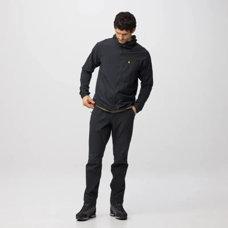 Fjallraven Bergtagen Windshell Men's Jacket in Black-3