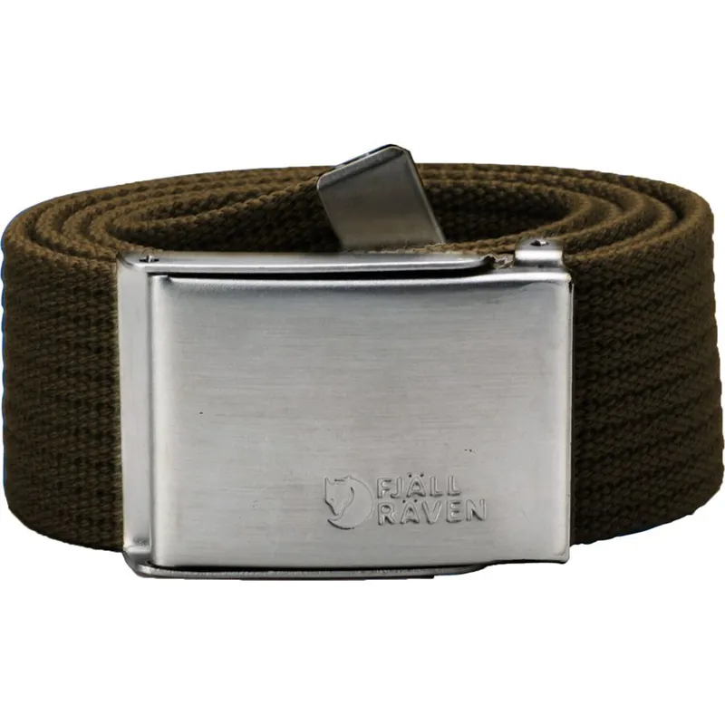 Fjallraven Canvas Belt in Dark Olive