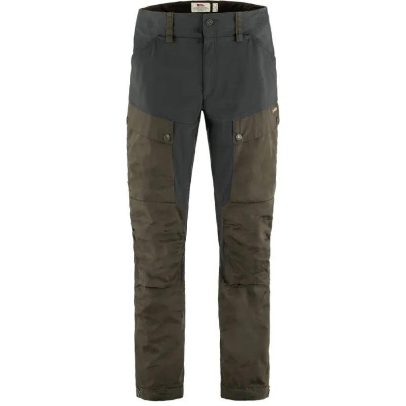 Fjallraven Keb Men's Trousers in Dark Olive/Dark Grey