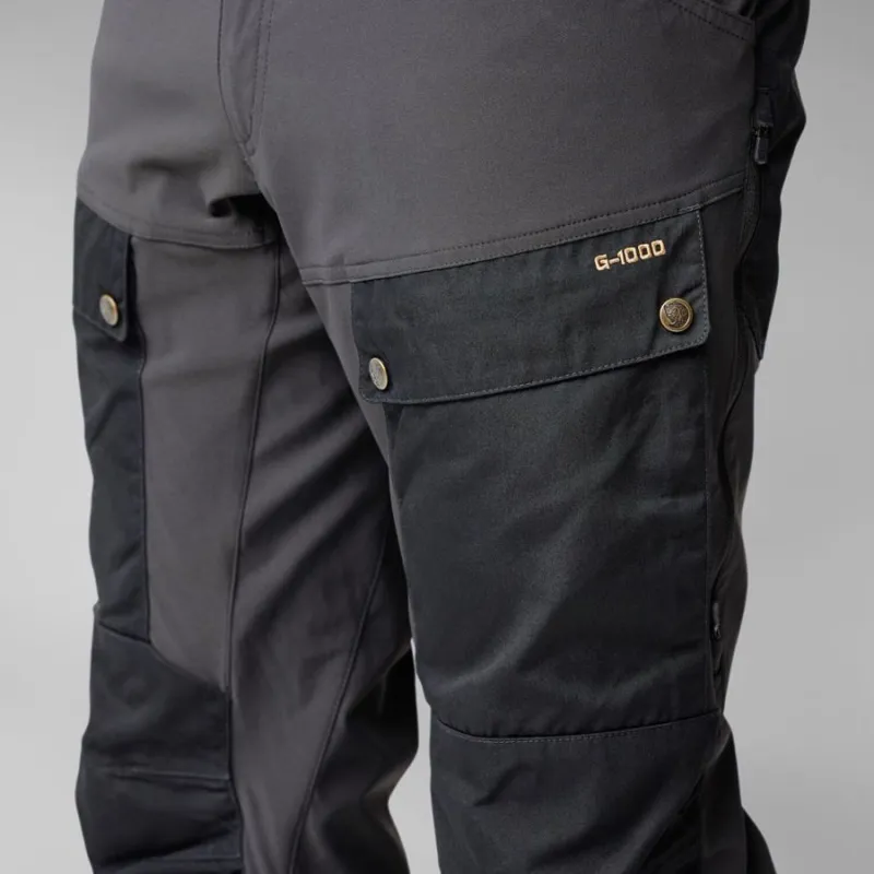 Fjallraven Keb Men's Trousers in Dark Olive/Dark Grey-4