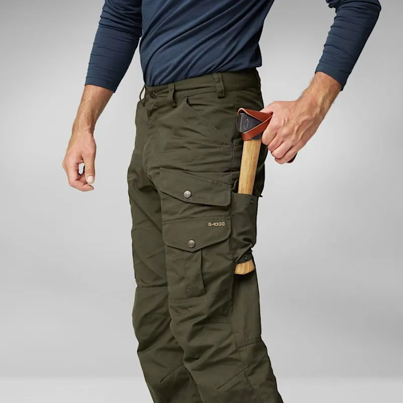 Fjallraven Mens Vidda Pro Trousers Regular Leg in Dark Grey/Black-12