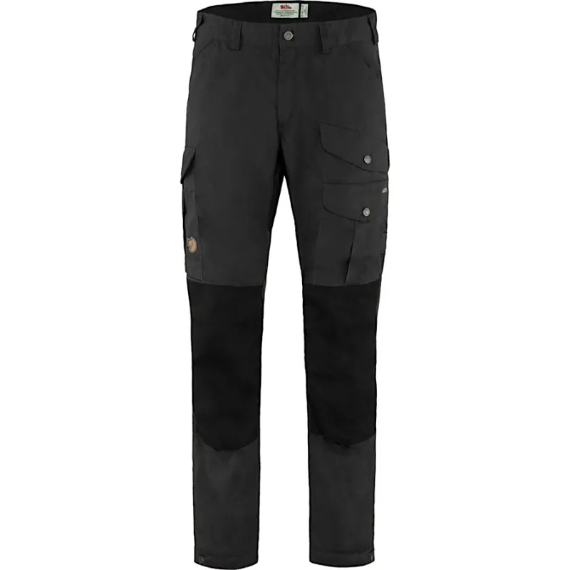 Fjallraven Mens Vidda Pro Trousers Regular Leg in Dark Grey/Black