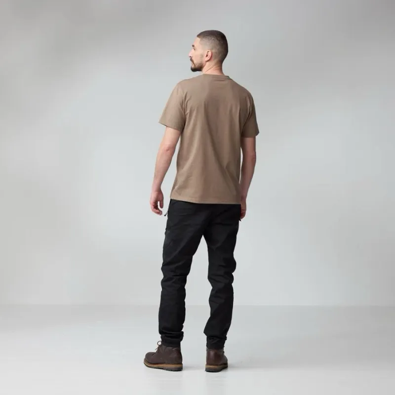 Fjallraven Multicolor Logo Men's T-shirt in Black-4