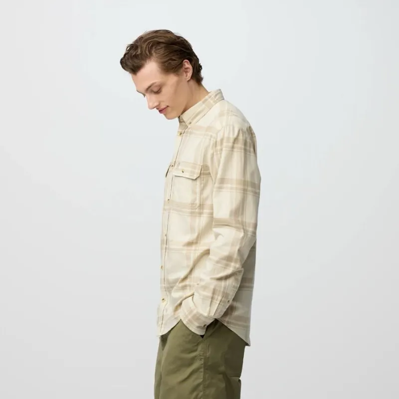 Fjallraven Ovik Lite Men's Flannel Shirt in Dark Navy-4