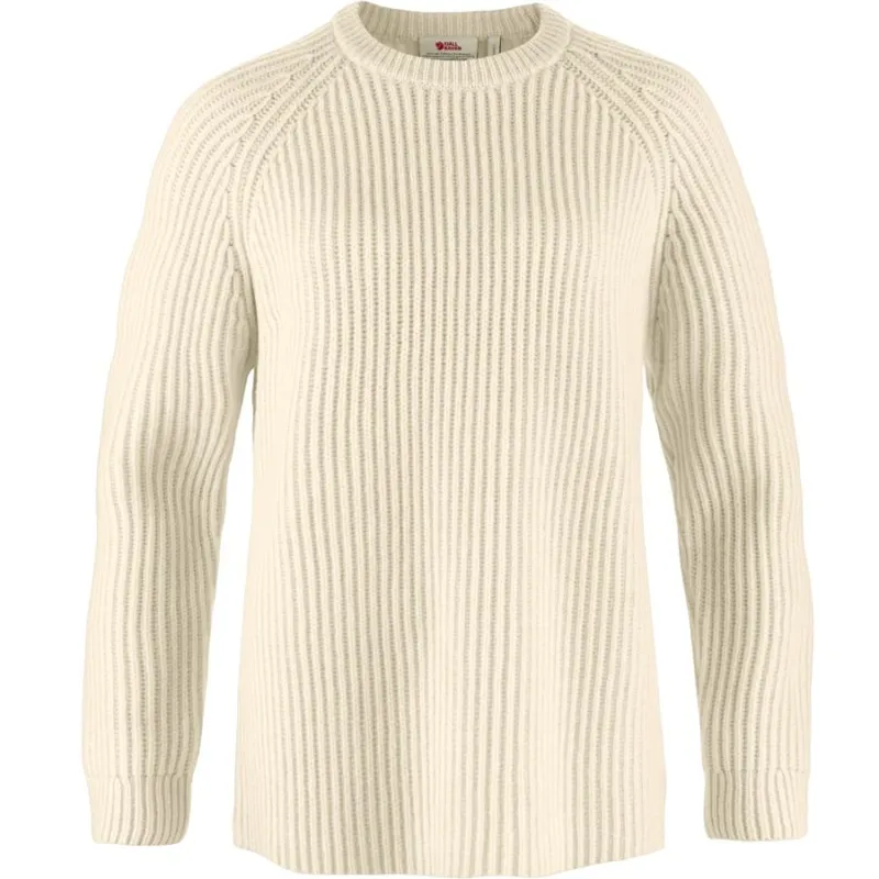 Fjallraven Ovik Rib Women's Sweater in Chalk White