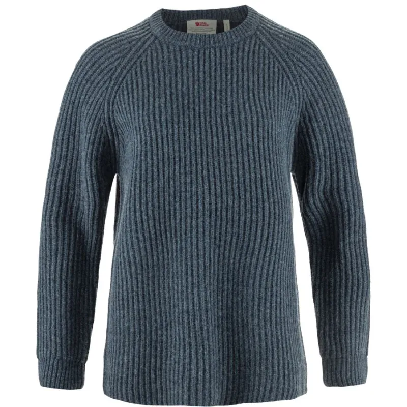 Fjallraven Ovik Rib Women's Sweater in Navy