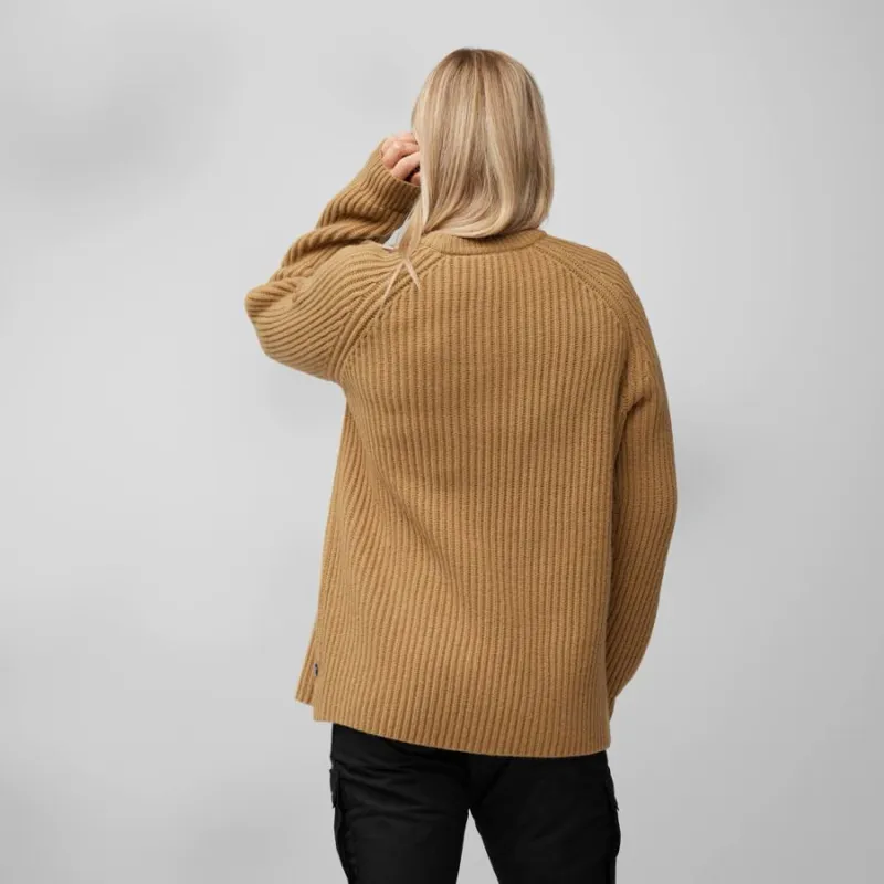 Fjallraven Ovik Rib Women's Sweater in Navy-3